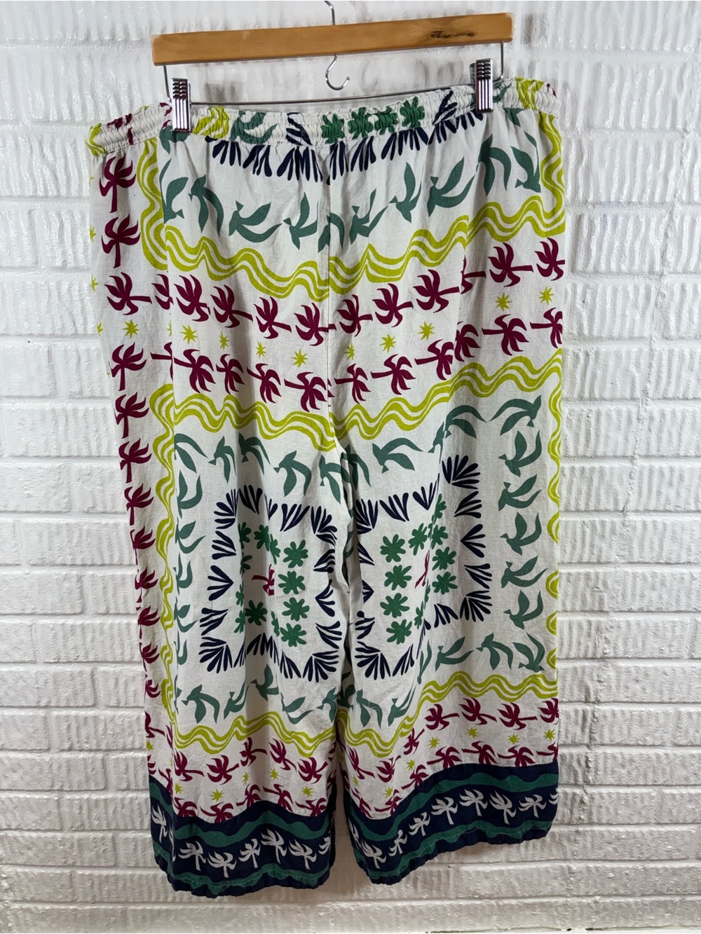 Daniella Manini X Celandine Linen Blend Pants Anthropologie 2X - Picture 5 of 6